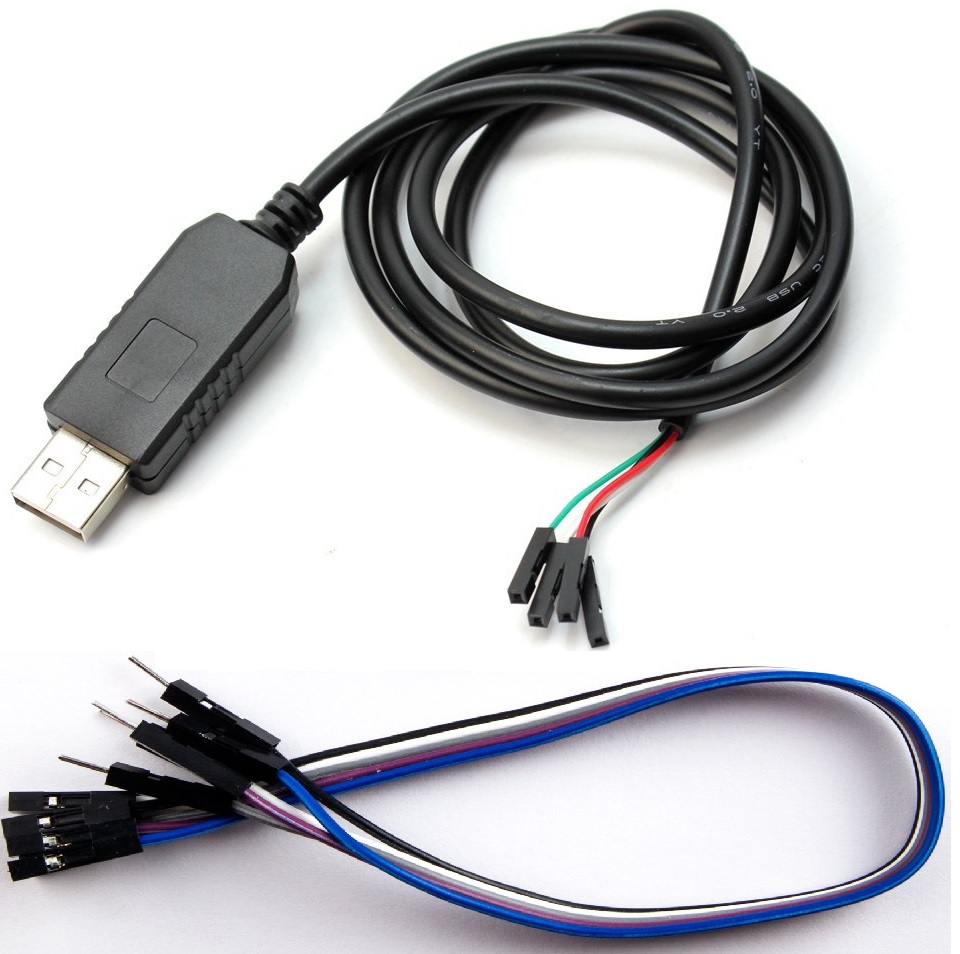 PL2303 USB to Serial (TTL-232-3.3V) Cable with Female and Male W